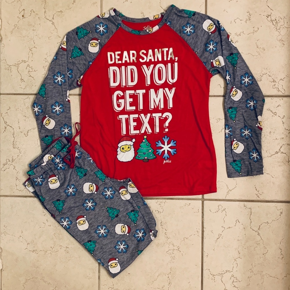 JUSTICE Christmas Pajamas (Size 12)